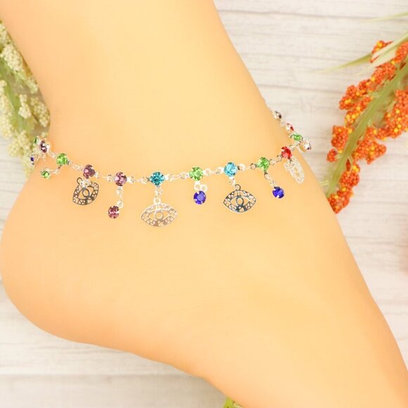 "Handmade Anklet – Elegant & Delicate Jewelry for Women | UNVRC1232 - Picture 8 of 10